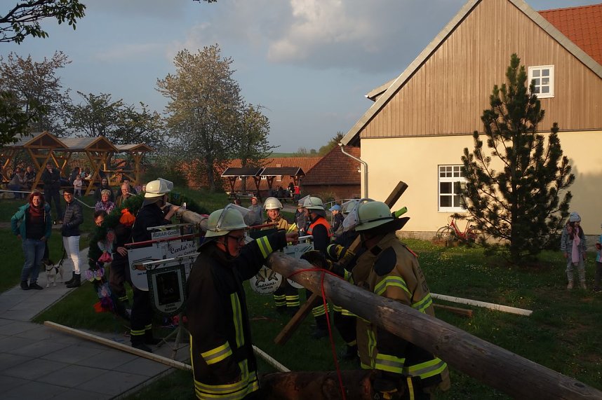 Maibaum in Herreden gesetzt
