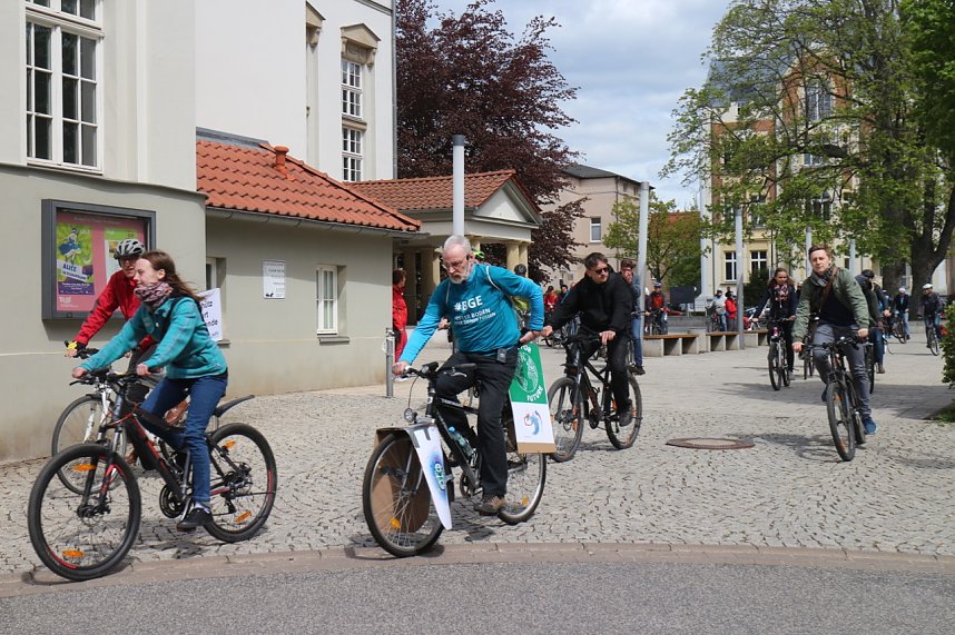 Fahrraddemo rollte durch Nordhausen