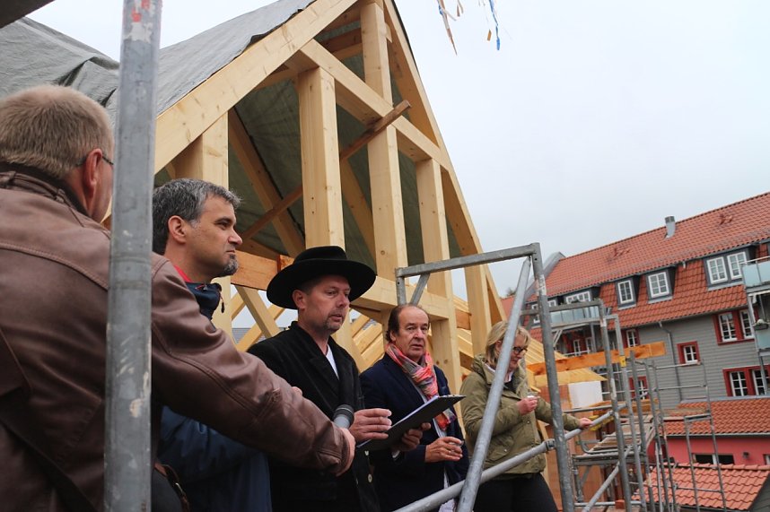 Richtfest in der Sch&auml;rfgasse