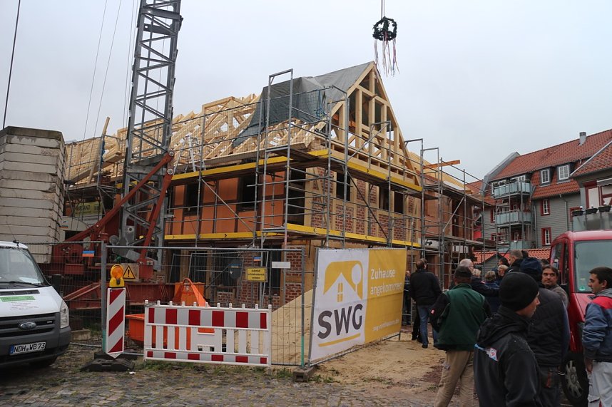 Richtfest in der Sch&auml;rfgasse