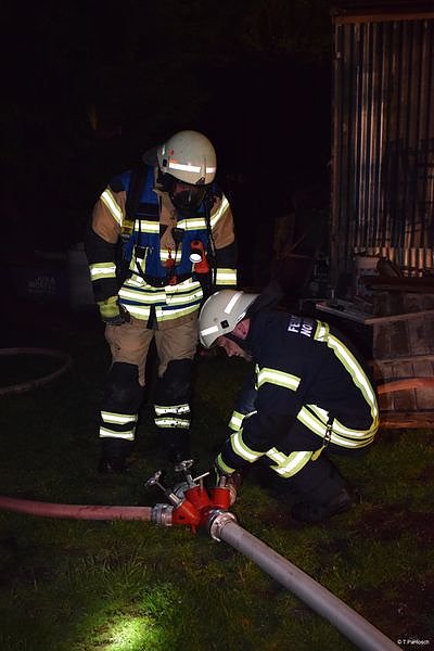 Gartenlaube abgebrannt