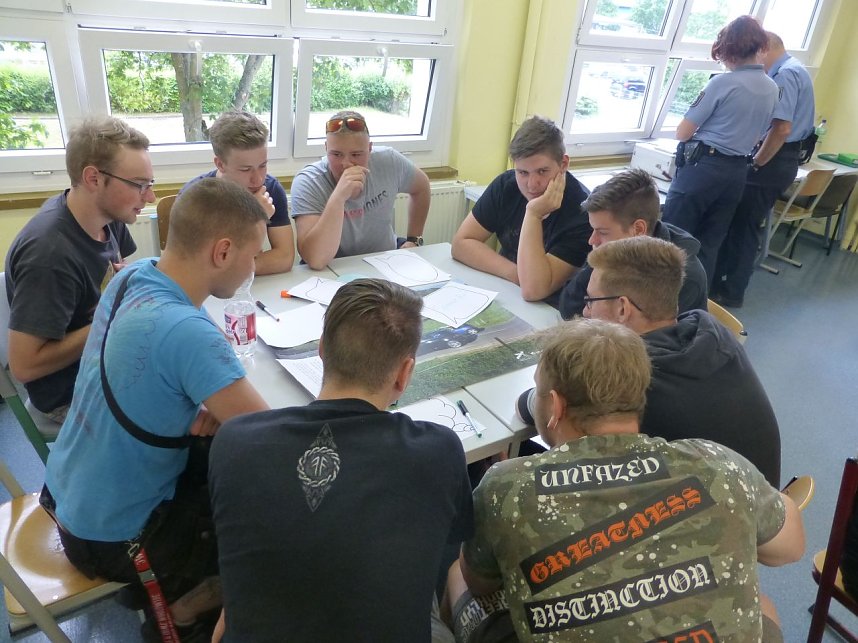 Aktion junge Fahrer an der Berufsschule