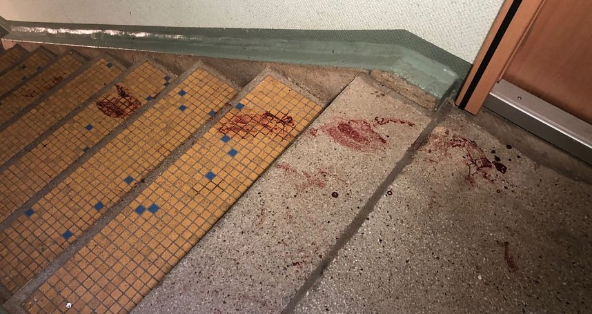 Blutverschmierter Tatort