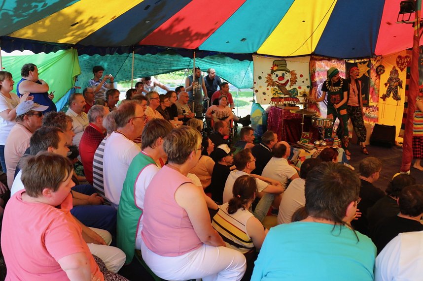 Der Circus Bombastico war heute zu Gast bei der Nordth&uuml;ringer Lebenshilfe