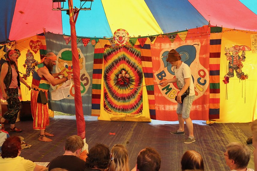 Der Circus Bombastico war heute zu Gast bei der Nordth&uuml;ringer Lebenshilfe