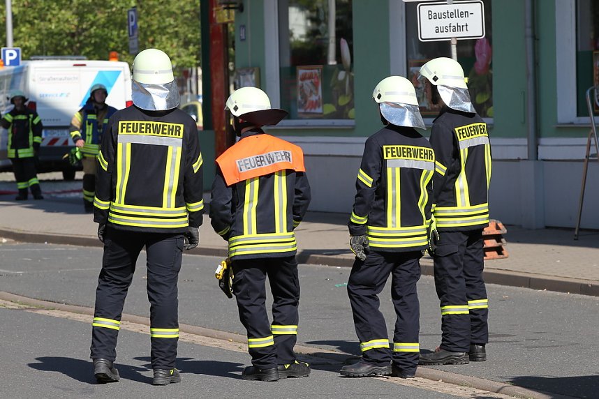 Einsatz in der Langen Stra&szlig;e