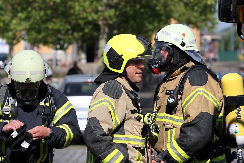 Einsatz in der Langen Stra&szlig;e