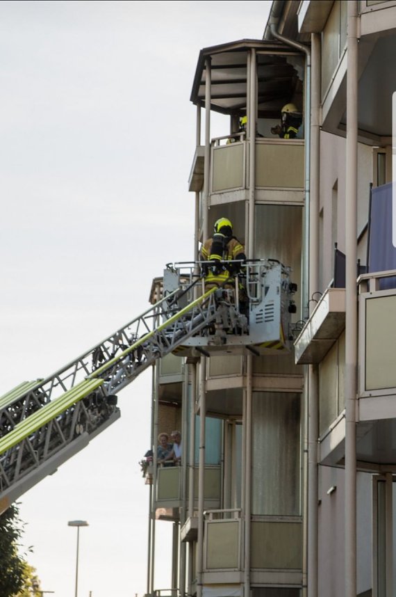 Brand auf einem Balkon