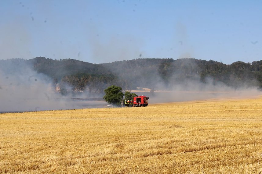 Gro&szlig;brand zwischen Ellrich und Werna