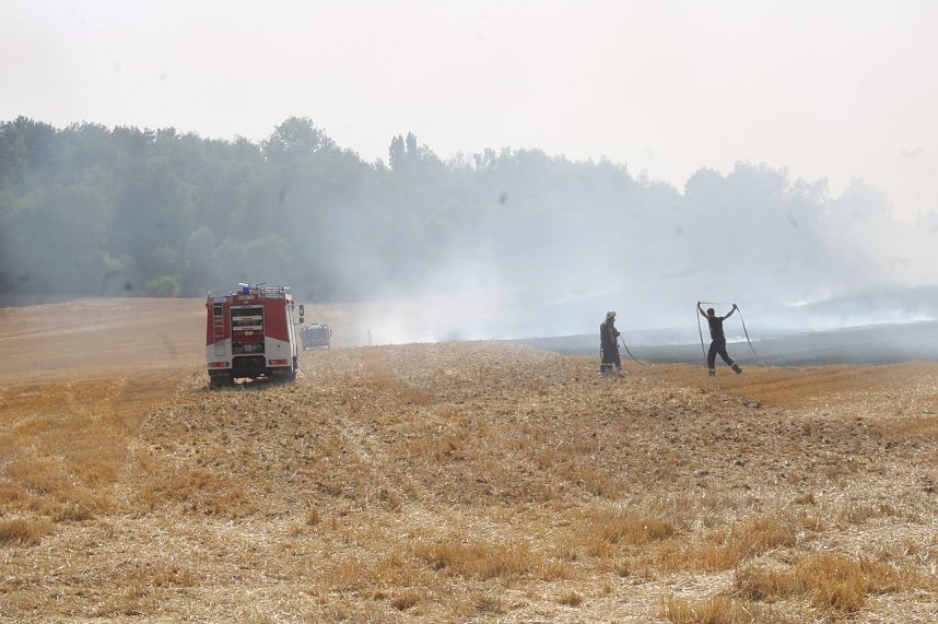 Gro&szlig;brand zwischen Ellrich und Werna