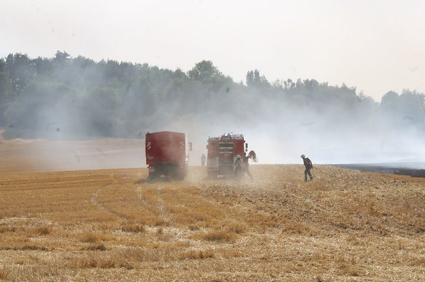 Gro&szlig;brand zwischen Ellrich und Werna