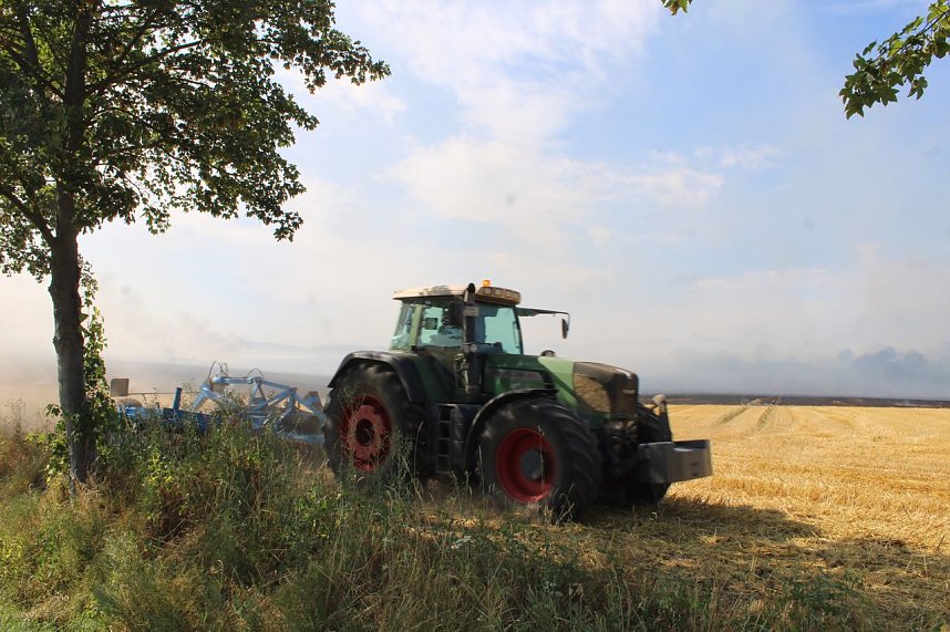 Gro&szlig;brand zwischen Ellrich und Werna