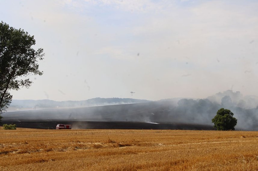 Gro&szlig;brand zwischen Ellrich und Werna