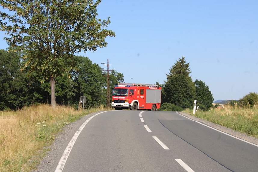 Gro&szlig;brand zwischen Ellrich und Werna