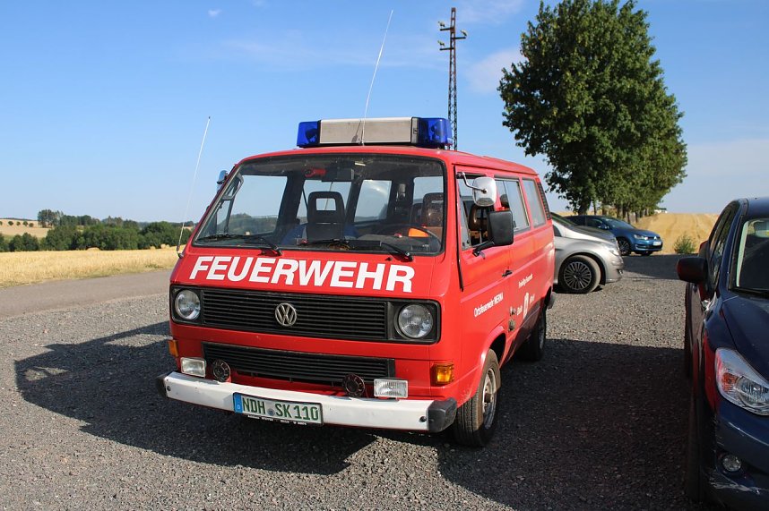 Gro&szlig;brand zwischen Ellrich und Werna