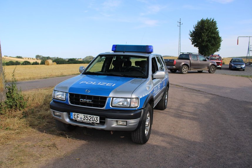 Gro&szlig;brand zwischen Ellrich und Werna