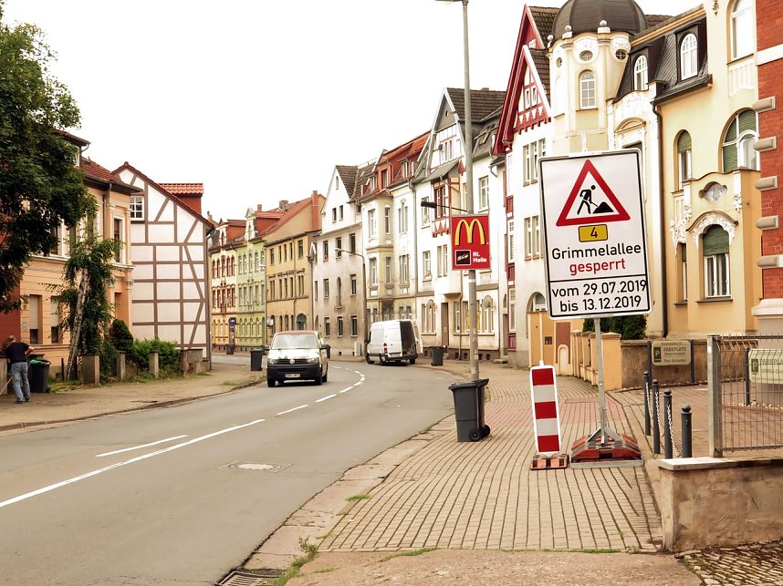 Hinweis stadteinw&auml;rts