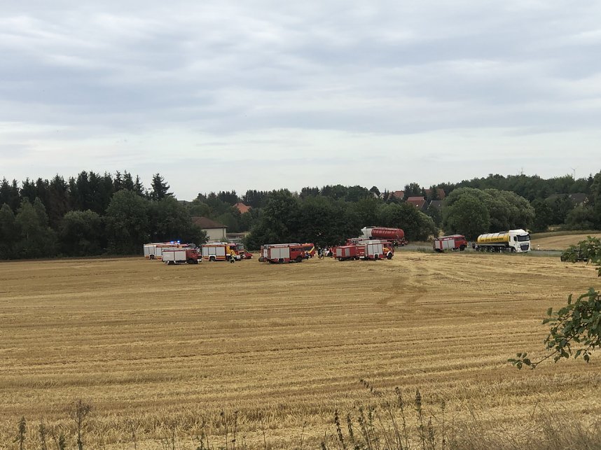 Feldbrand bei Hesserode