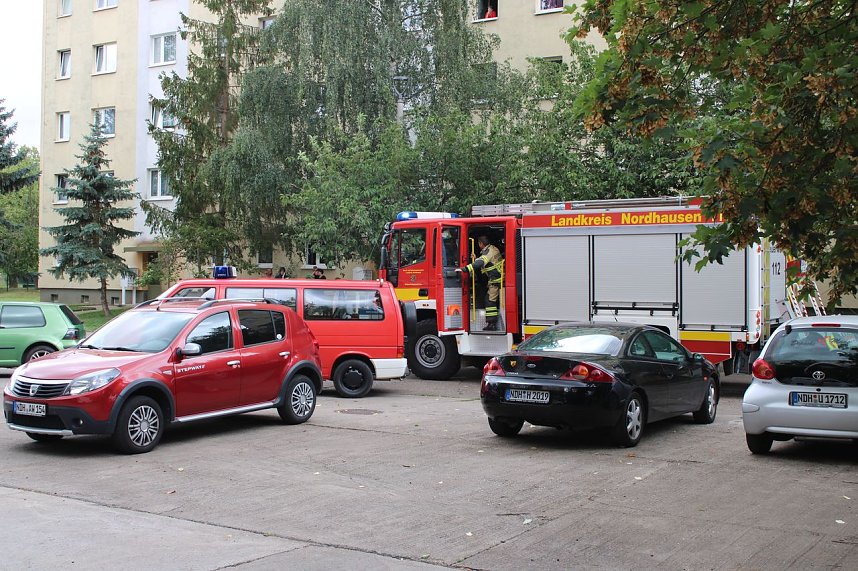 Kellerbrand in Nordhausen-Ost