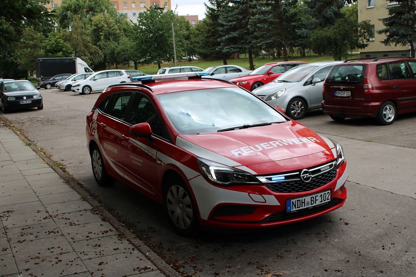 Kellerbrand in Nordhausen-Ost