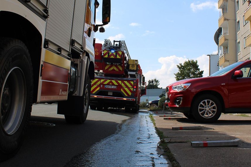 Kellerbrand in Nordhausen-Ost