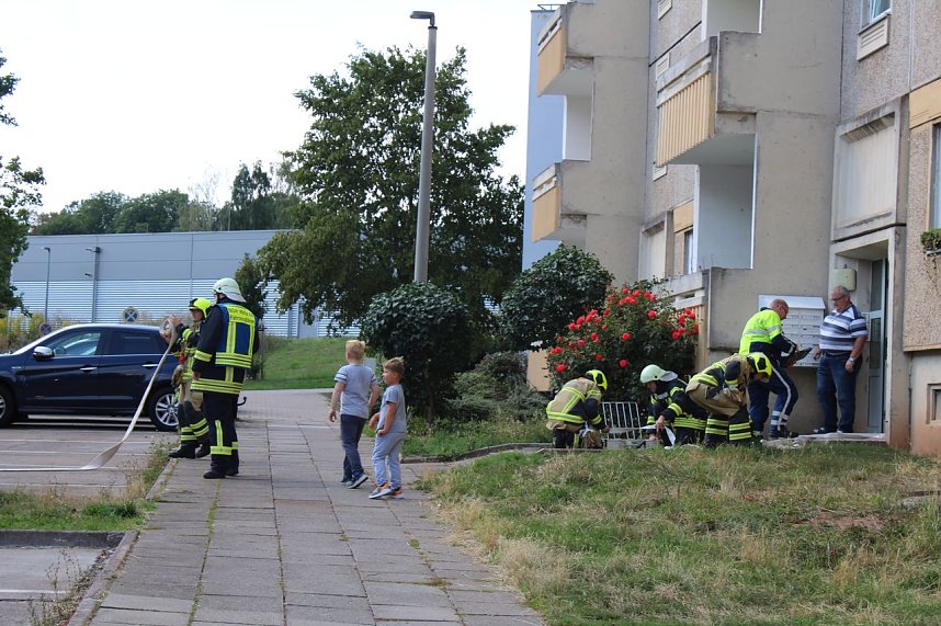 Kellerbrand in Nordhausen-Ost