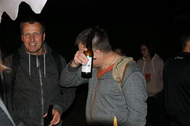 Ausgelassen gefeiert