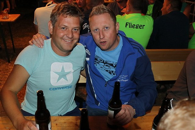 Ausgelassen gefeiert