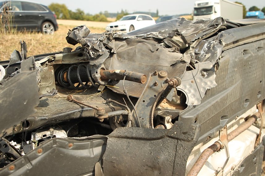 Schwerer Unfall auf der B 243