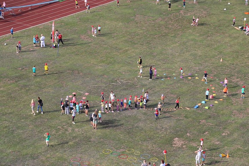 Schulanfangsaktionstag auf dem Hohekreuz-Sportplatz