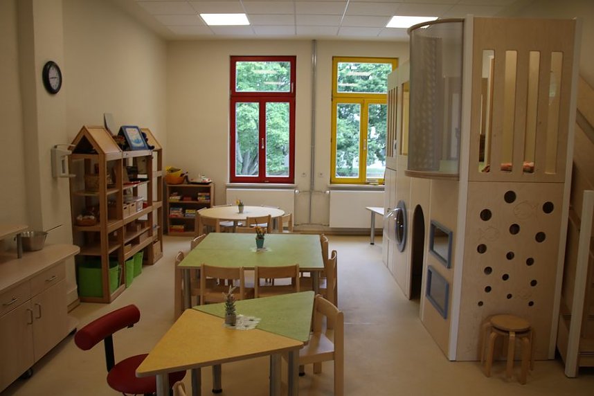 Im Kindergarten "Domino" soll ab n&auml;chster Woche wieder das Leben toben