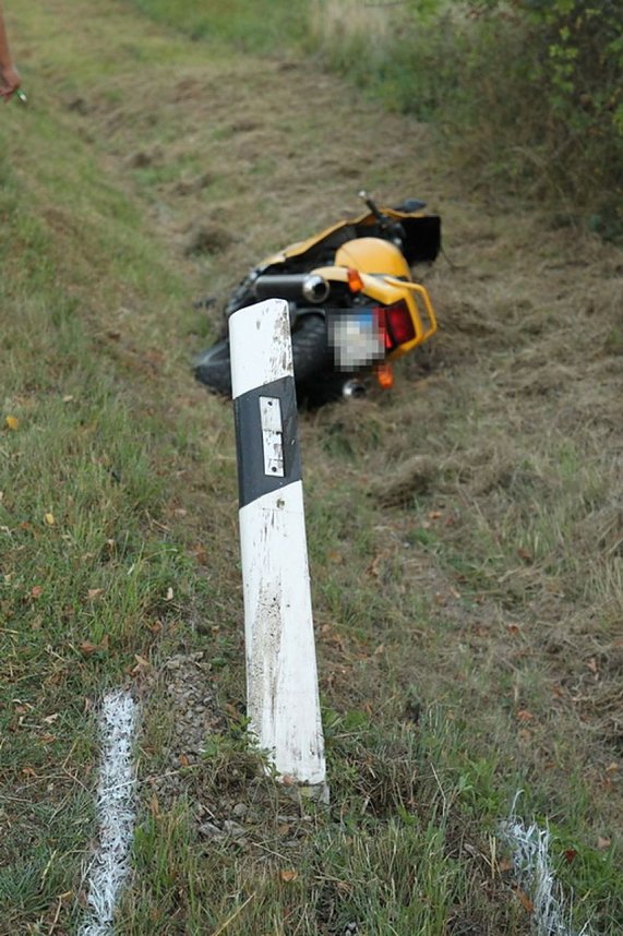 Motorradunfall auf der L1033