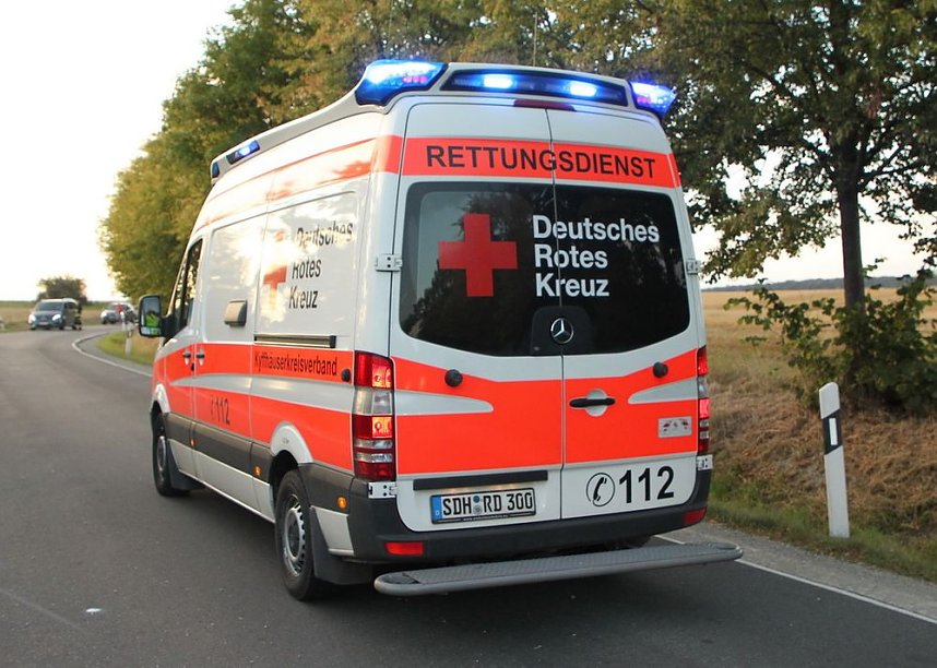Motorradunfall auf der L1033