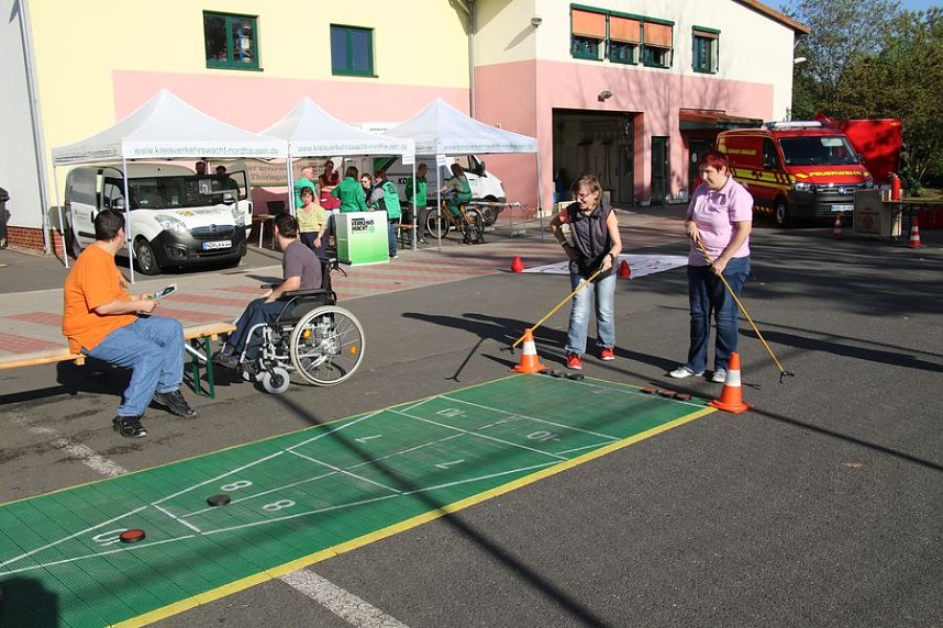 Verkehrssicherheitstag bei der Nordth&uuml;ringer Lebenshilfe