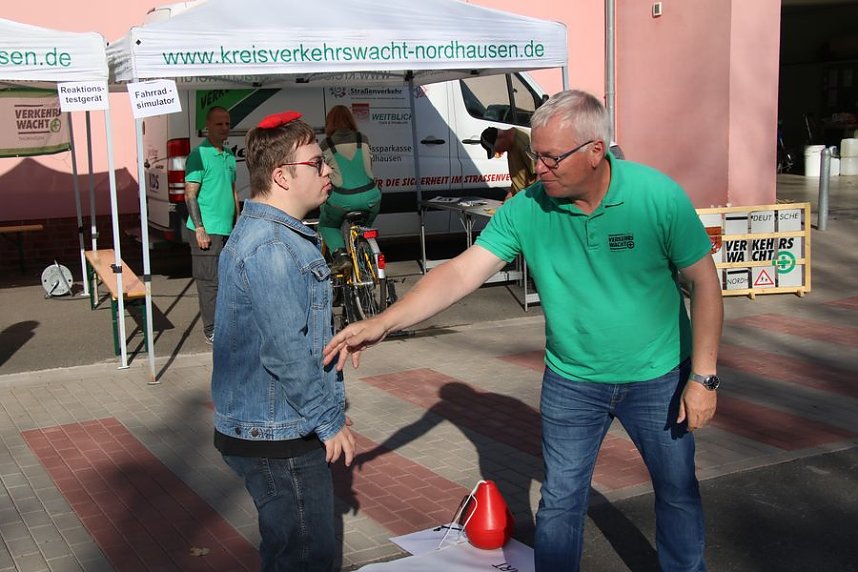 Verkehrssicherheitstag bei der Nordth&uuml;ringer Lebenshilfe