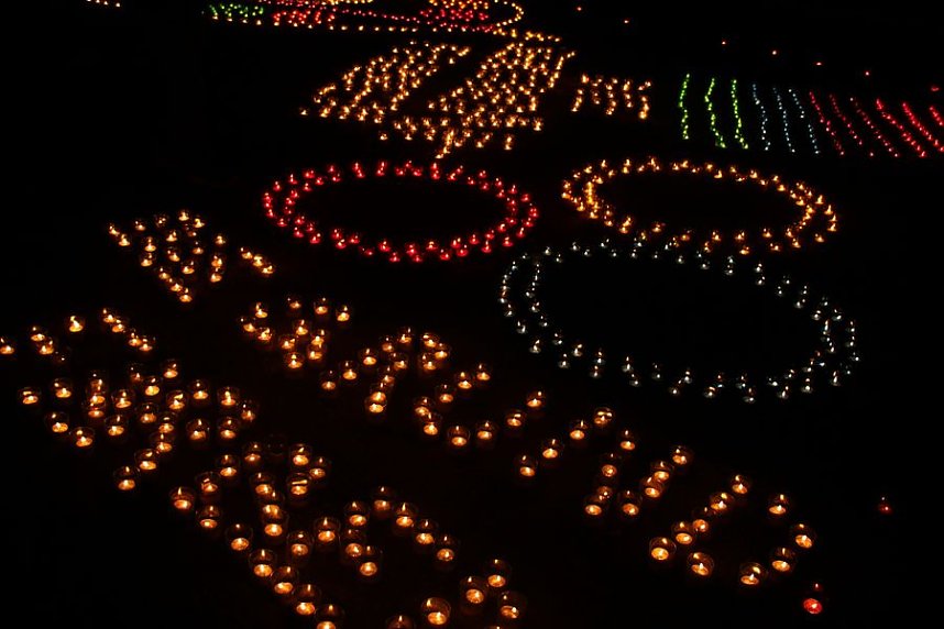 16. Lichterfest auf dem Petersberg