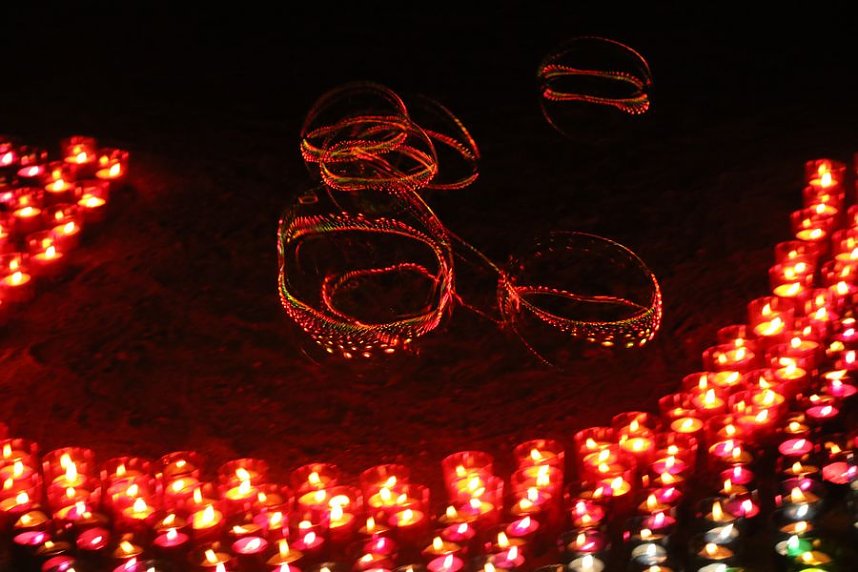 16. Lichterfest auf dem Petersberg