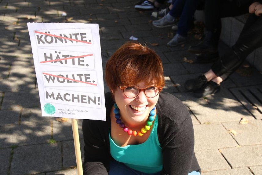 Fridays for Future Demonstration auf dem Theaterplatz