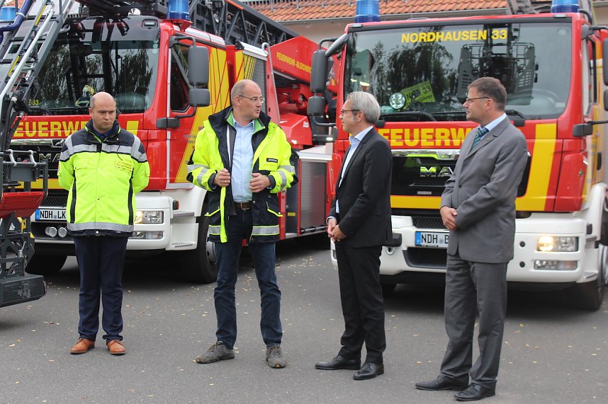 Drehleiter&uuml;bergabe Bleicherode