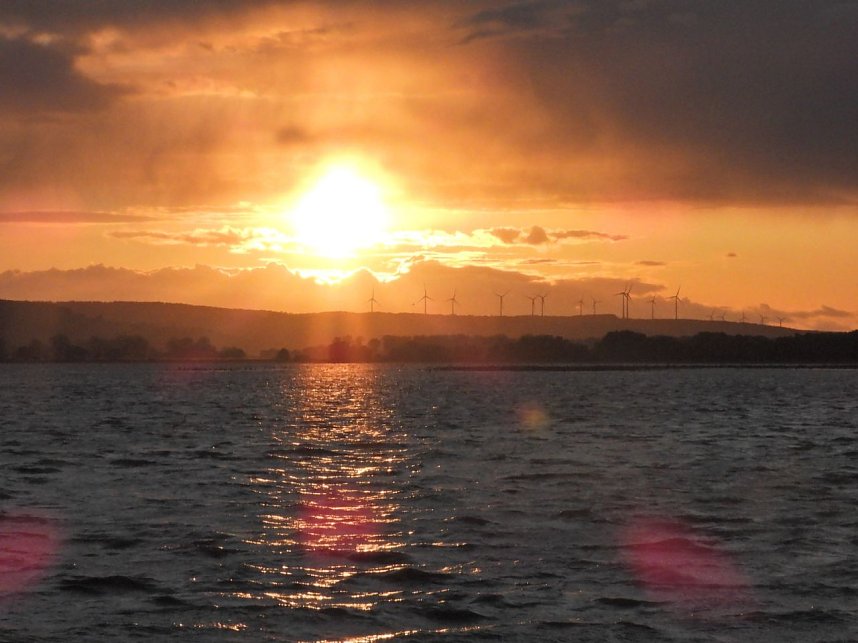 Abendstimmung am Stausee Kelbra
