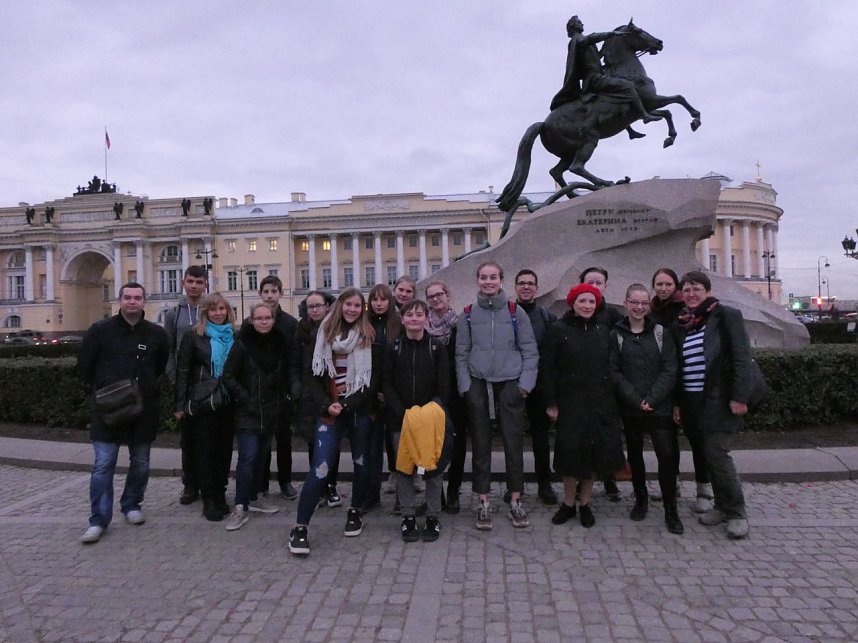 Junge Nordh&auml;user zum 6. Sch&uuml;leraustausch in Sankt Petersburg