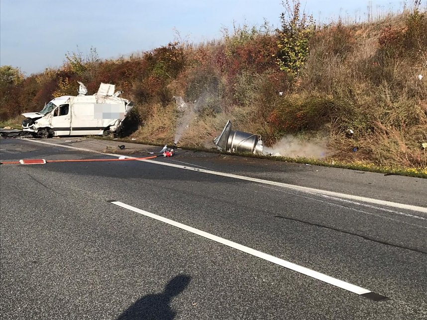 Explosionsgefahr auf der A 38