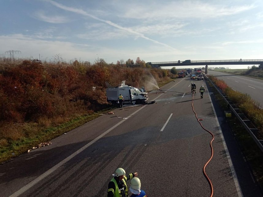 Explosionsgefahr auf der A 38