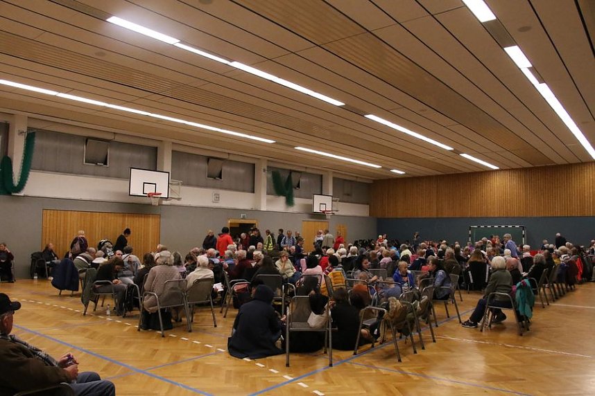 Der Evakuierungspunkt in Nordhausen Ost