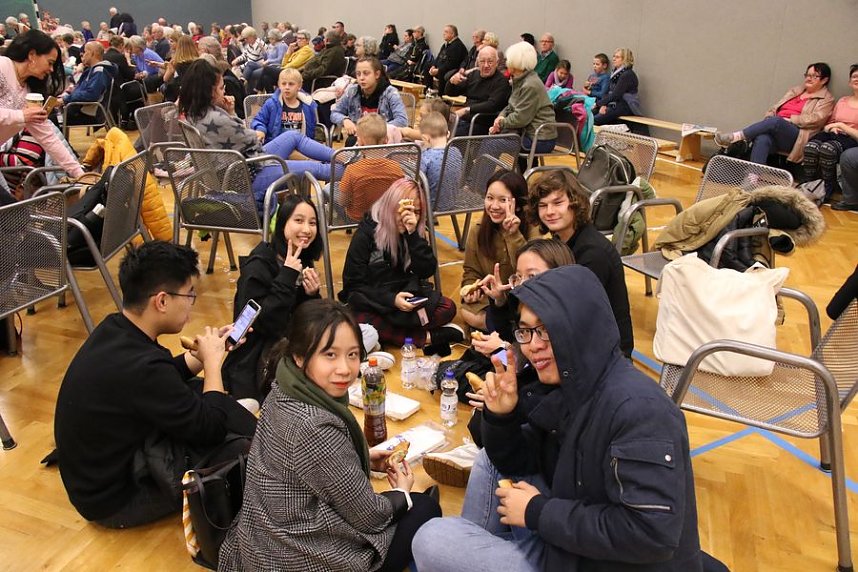 Der Evakuierungspunkt in Nordhausen Ost