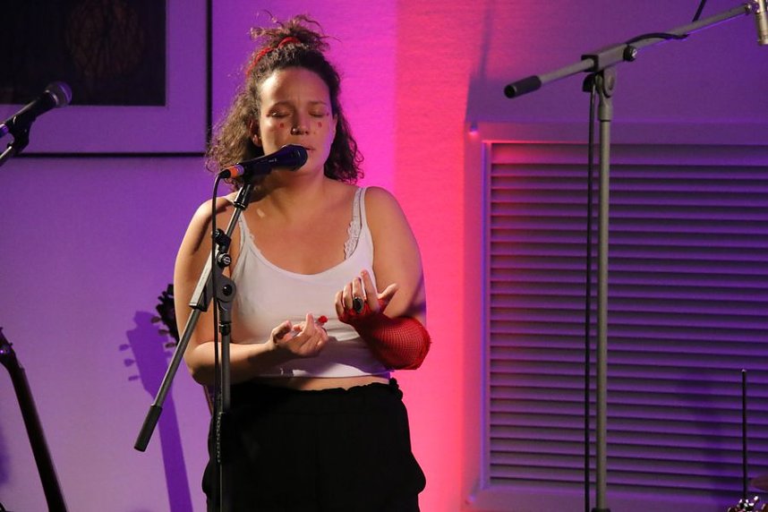 Robin Damm und Band in der Kreissparkasse Nordhausen