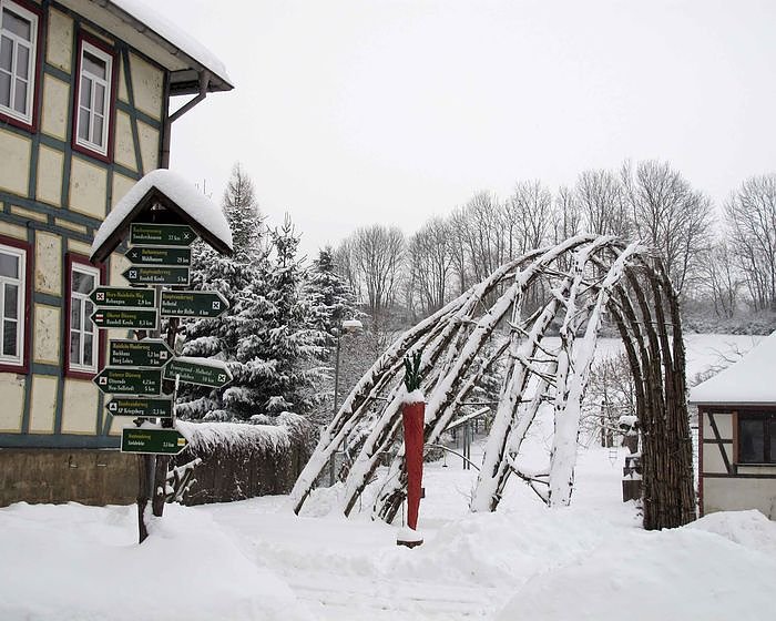 Schnee in Friedrichsrode