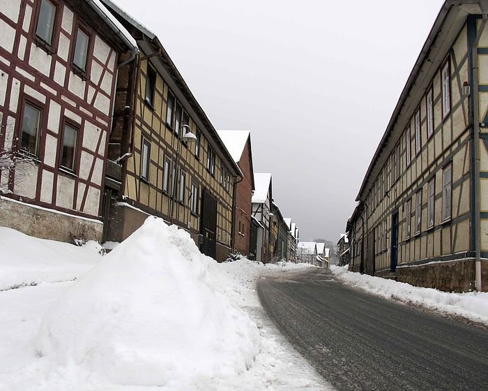 Schnee in Friedrichsrode