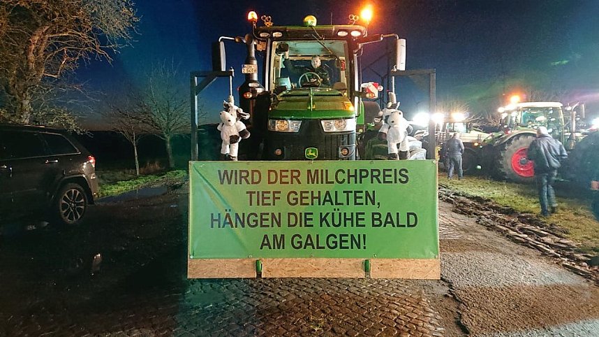 S&uuml;dharzer Bauern solidarisieren sich mit Landwirten in Holland