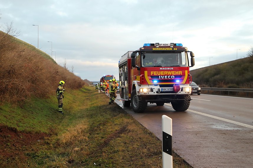 Unfall auf der A 38